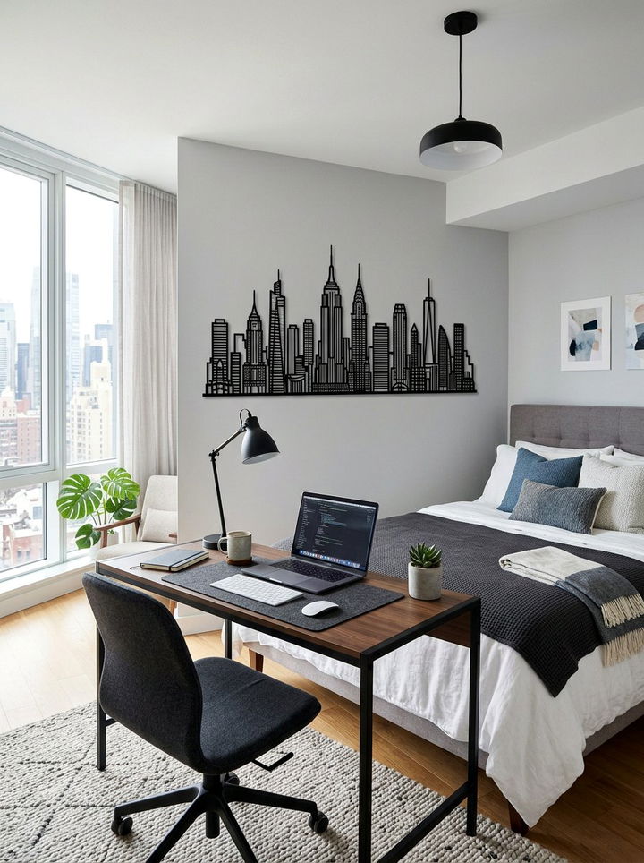City Skyline Silhouette - 30 bedroom travel souvenir ideas