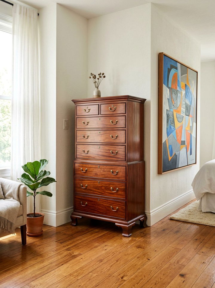 Classic Mahogany Tallboy - 30 bedroom mahogany furniture ideas