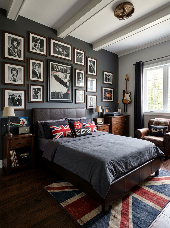 Classic Rock Bedroom - 30 rock and roll bedroom ideas