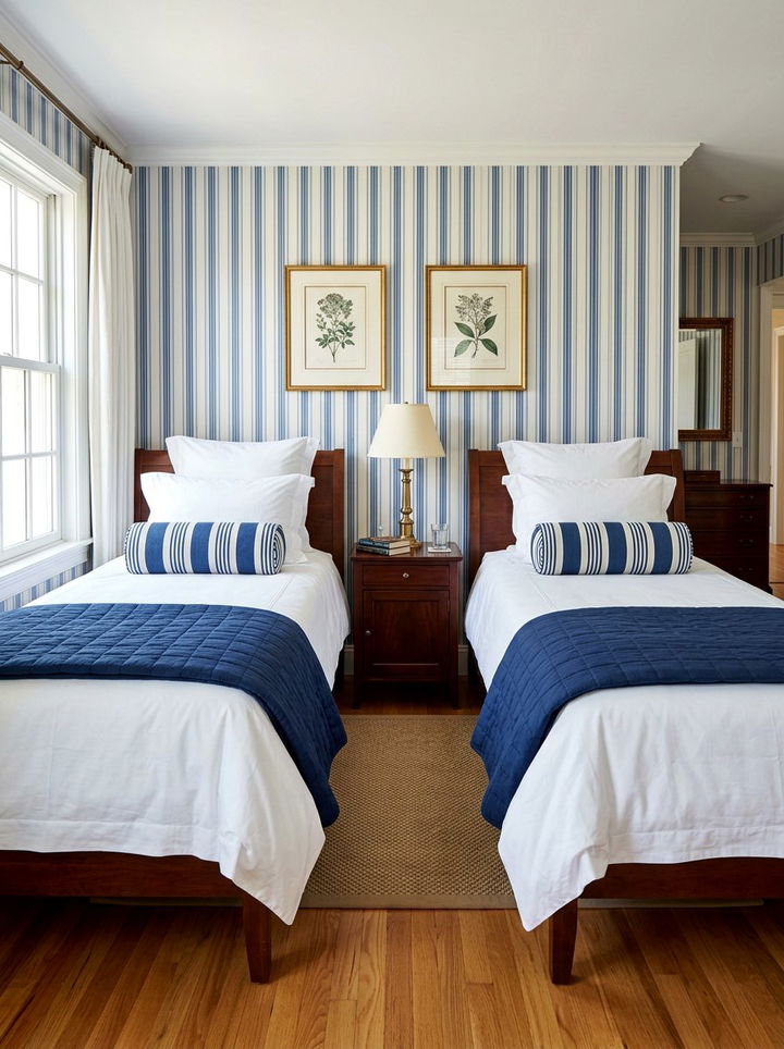 Classic Striped Bolster Pillows - 30 bedroom decorative pillows