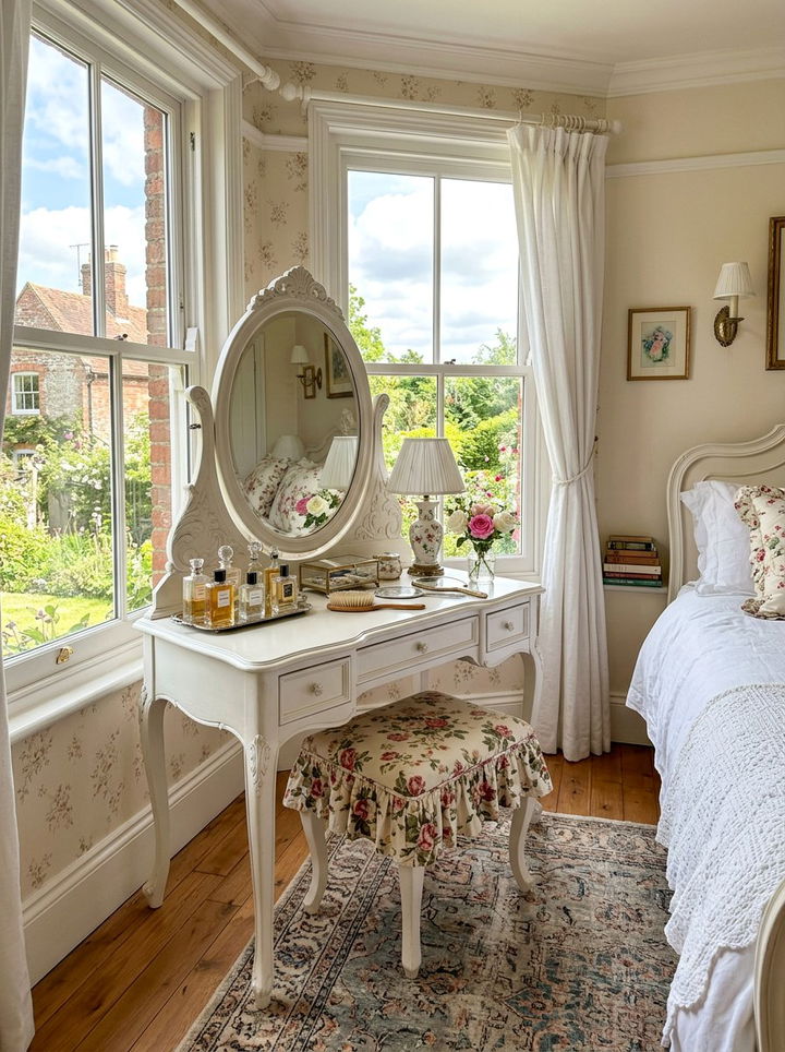 Classic Vanity Table - 30 traditional bedroom ideas