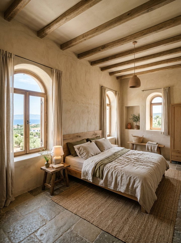 Clay Wall Bedroom - 30 earthy bedroom ideas