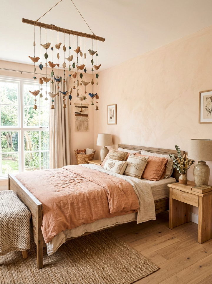 Clay wind chime handmade - 30 bedroom wind chimes