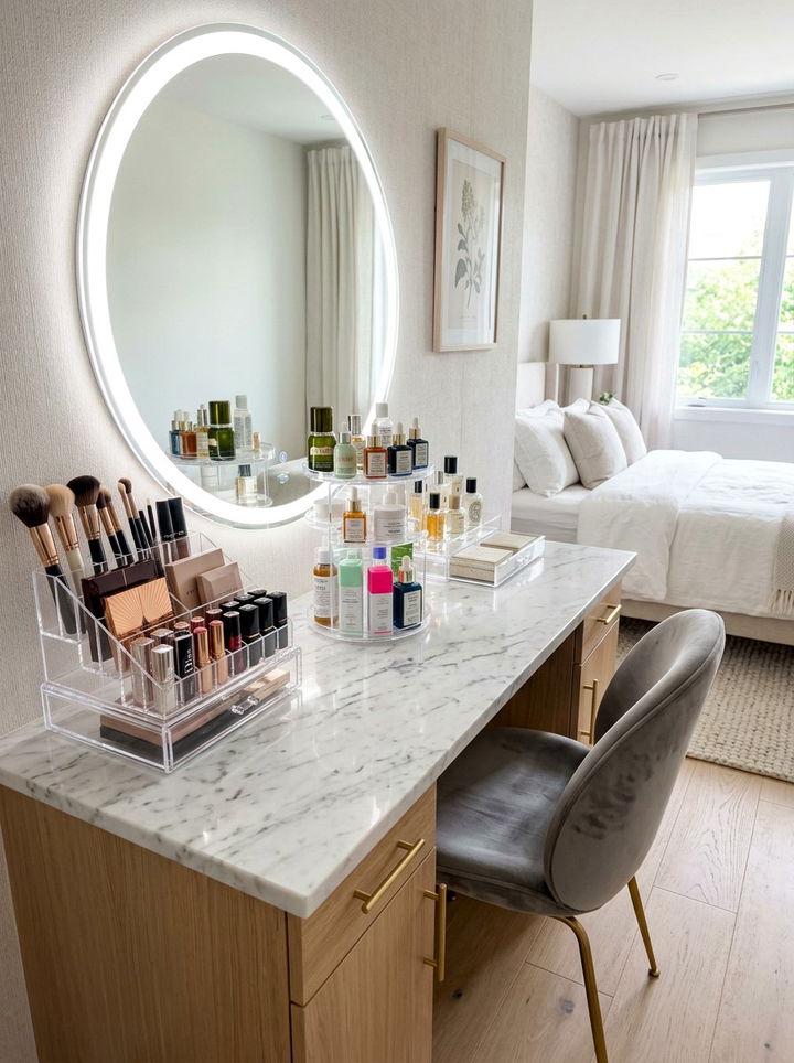 Clear Acrylic Organizers - 30 bedroom drawer organizers