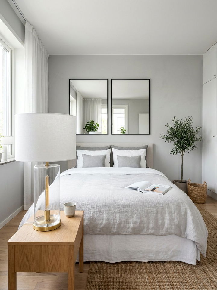 Clear Glass Cylinder Lamp - 30 bedroom bedside lamps