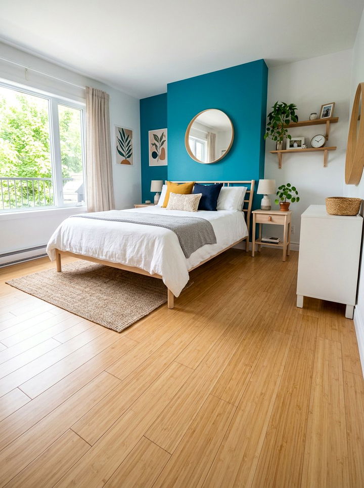 Click Lock Bamboo Bedroom - 30 bedroom bamboo flooring ideas