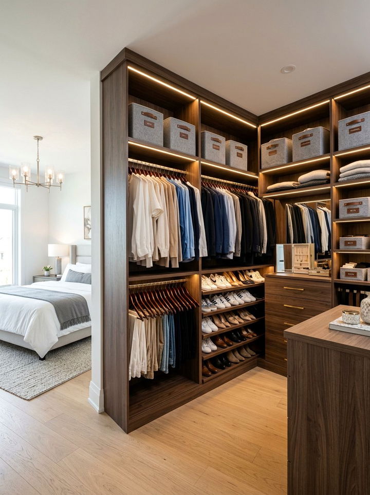 Closet Organization - 30 bedroom staging ideas