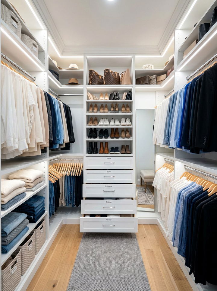 Closet Organizer Systems - 30 small bedroom space storage ideas
