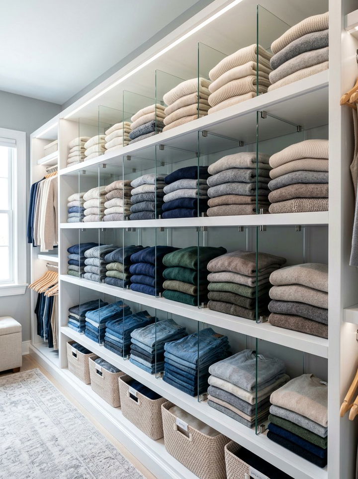 Closet Shelf Dividers - 30 bedroom closet shelving ideas