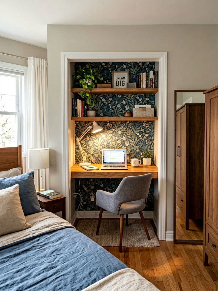 Closet To Small Office - 30 bedroom transition ideas