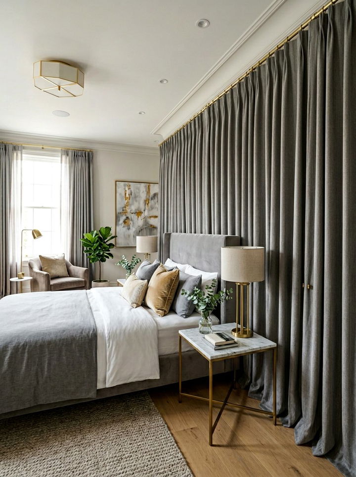 Closet door curtains - 30 bedroom door curtains