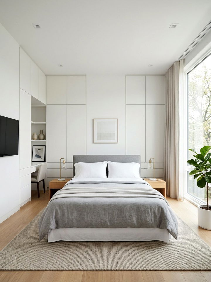 Clutter free bedroom - 30 meditation bedroom ideas