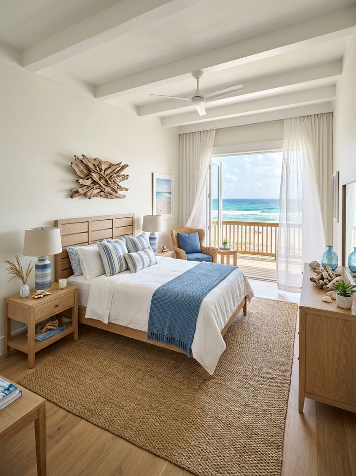 Coastal Beach Bedroom - 30 bedroom transformation ideas