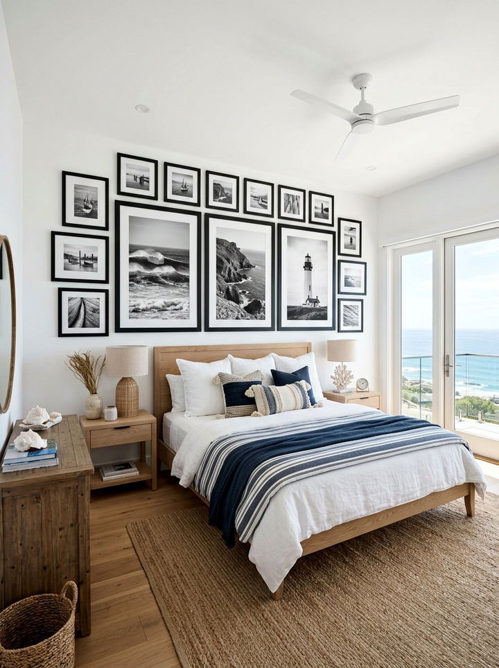 Coastal Bedroom Black Art - 30 coastal black bedroom ideas