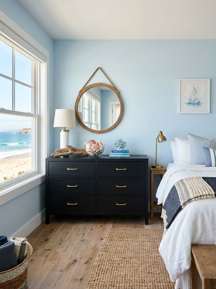 Coastal Bedroom Black Dresser - 30 coastal black bedroom ideas