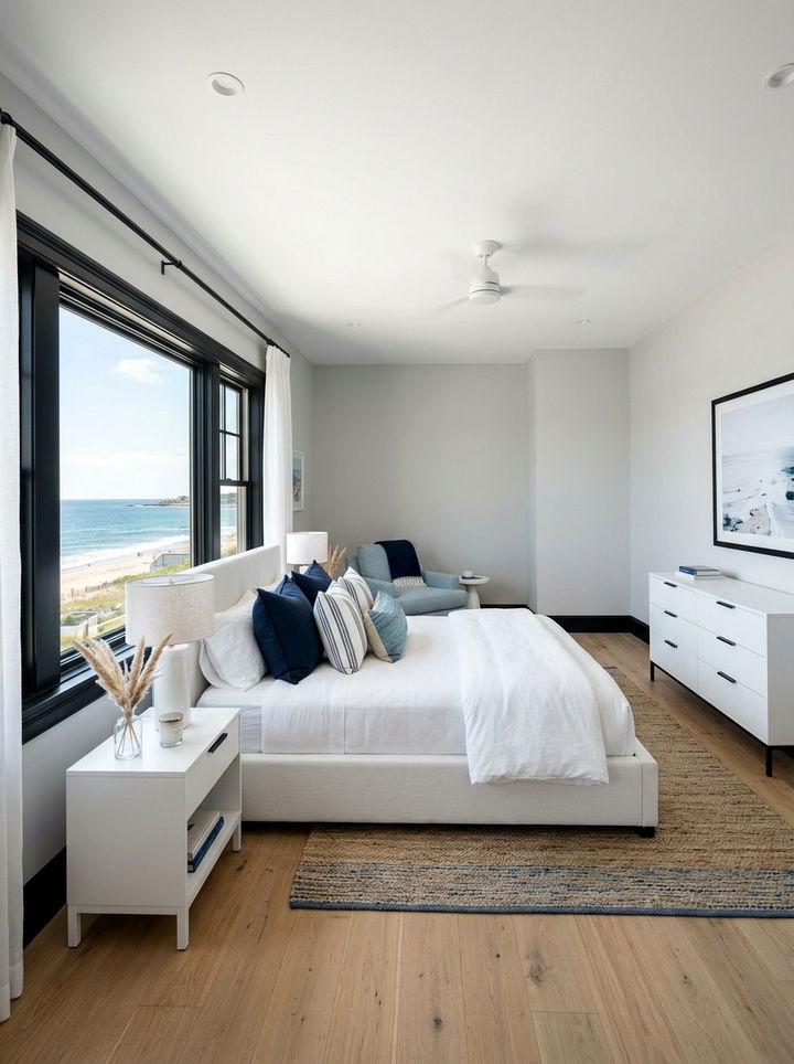 Coastal Bedroom Black Trim - 30 coastal black bedroom ideas