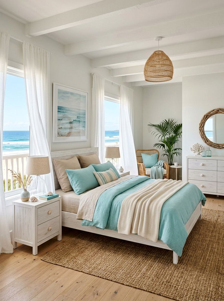 Coastal Bedroom Theme - 30 before and after bedroom ideas