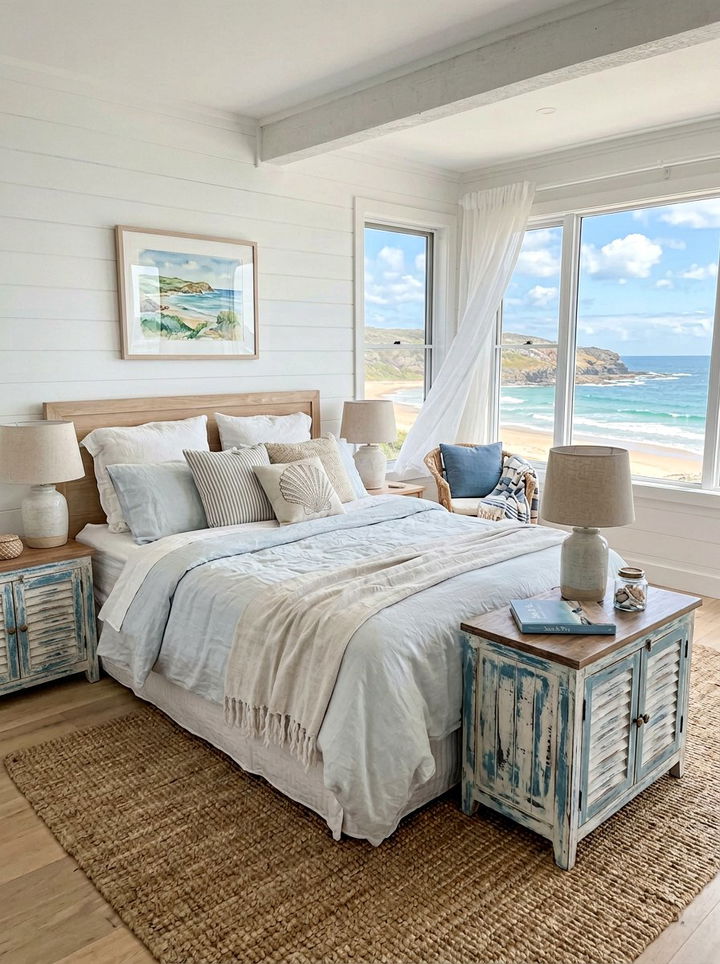 Coastal Bedside Table - 30 bedroom nightstands