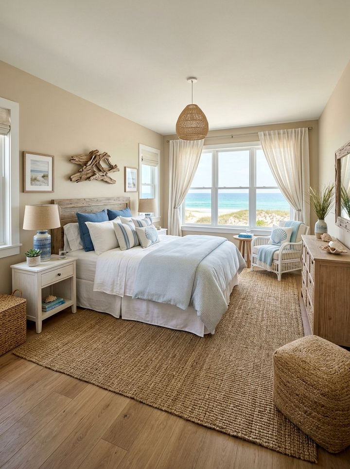 Coastal Beige Bedroom - 30 beige bedroom decor ideas