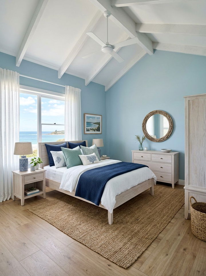 Coastal Blue Bedroom - 30 instant bedroom ideas