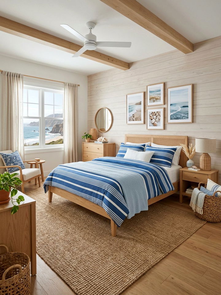 Coastal Blue Bedroom Theme - 30 sapphire bedroom ideas
