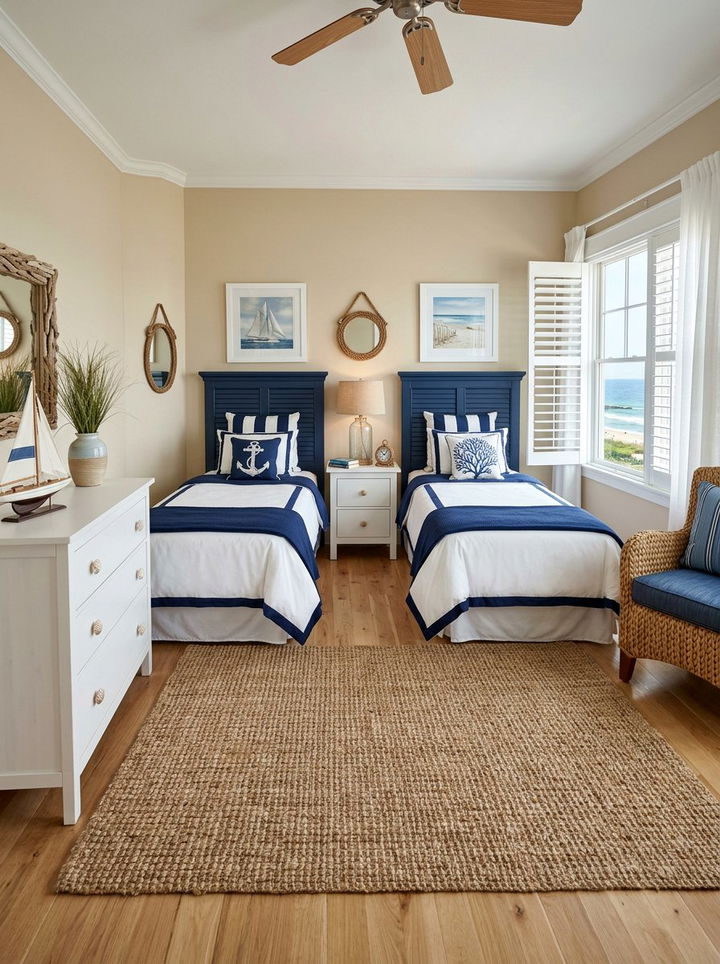 Coastal Blue Twin Bedroom Set - 30 twin bedroom sets