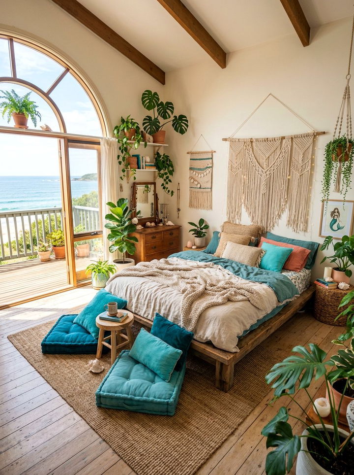 Coastal Boho Style - 30 mermaid bedroom ideas