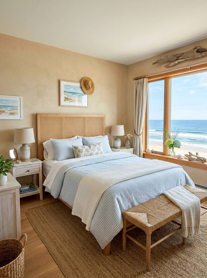 Coastal Cane Headboard - 30 bedroom cane headboards