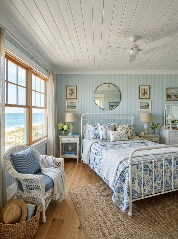 Coastal Cottage Bedroom - 30 nautical bedroom ideas