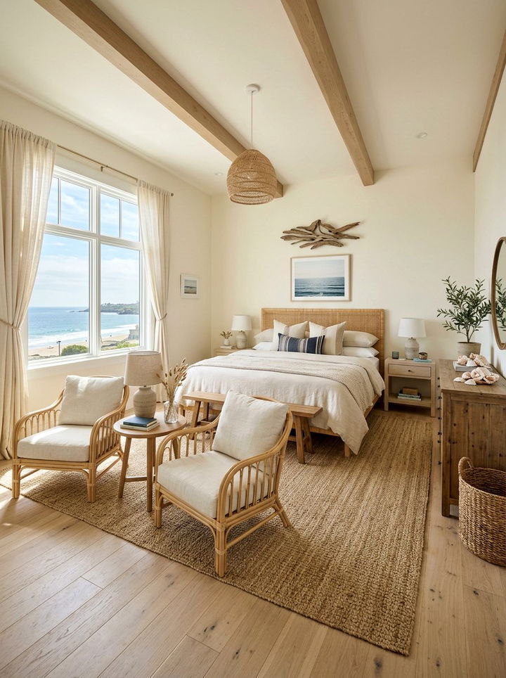 Coastal Cream Bedroom - 30 cream bedroom ideas