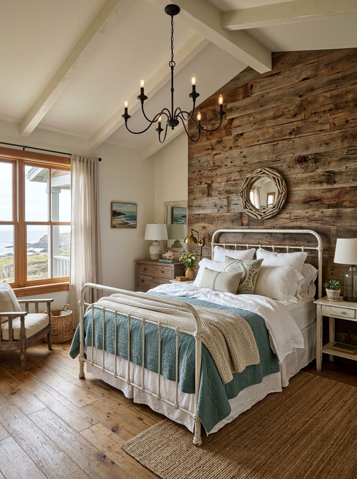 Coastal Farmhouse Bedroom - 30 coastal bedroom ideas