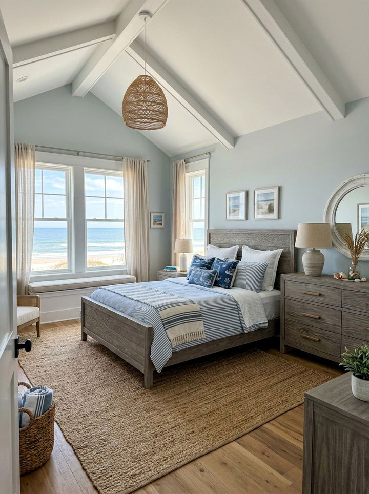 Coastal Gray Wash Bedroom - 30 gray bedroom furniture ideas