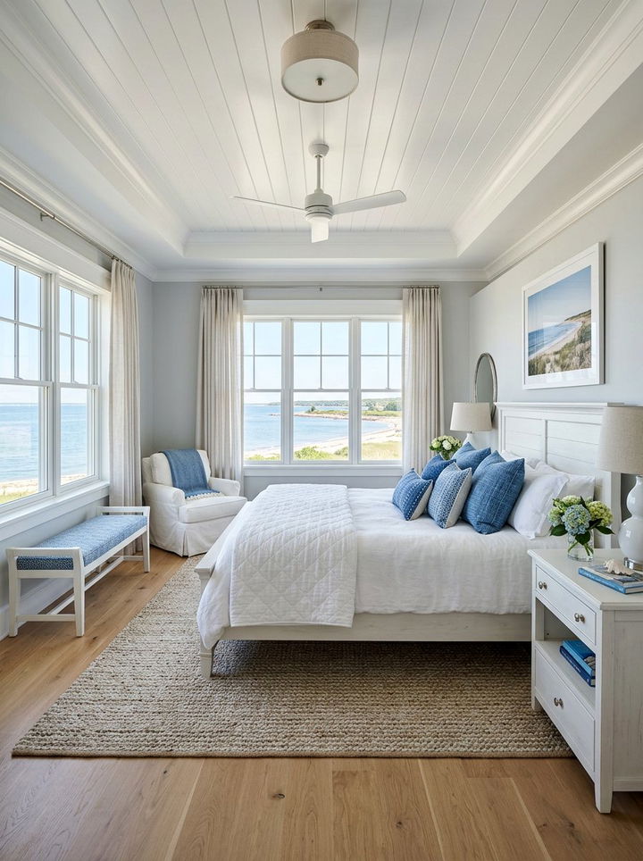 Coastal Gray White Trim Bedroom - 30 coastal gray bedroom ideas