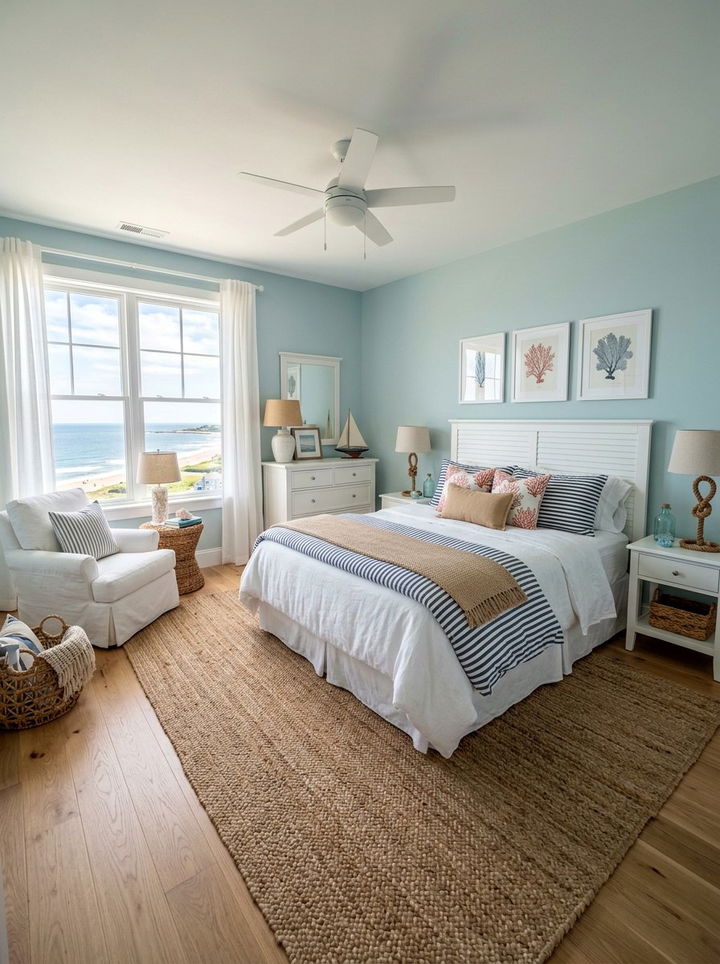 Coastal Guest Bedroom - 30 guest bedroom ideas