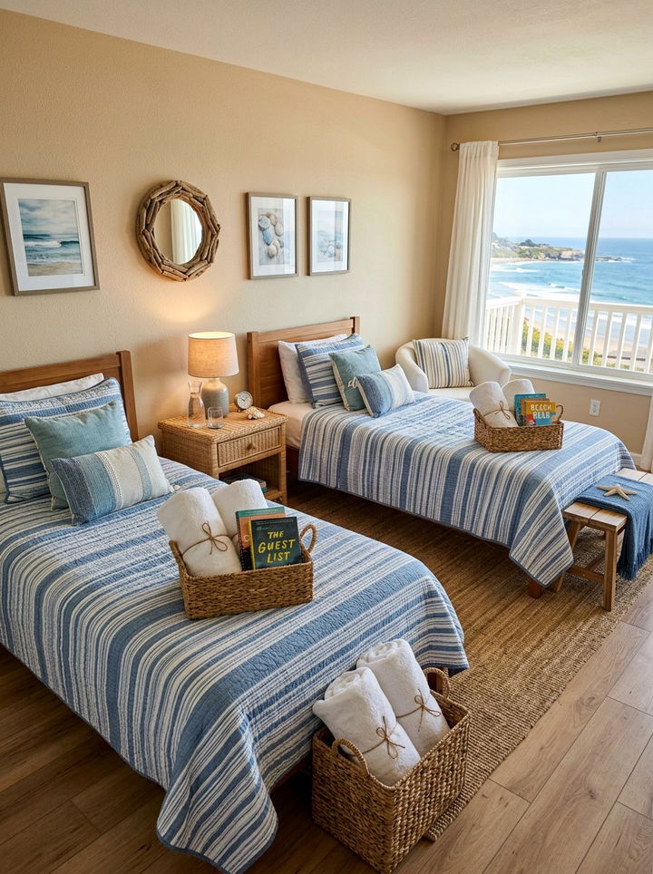 Coastal Guest Room - 30 coastal bedroom ideas