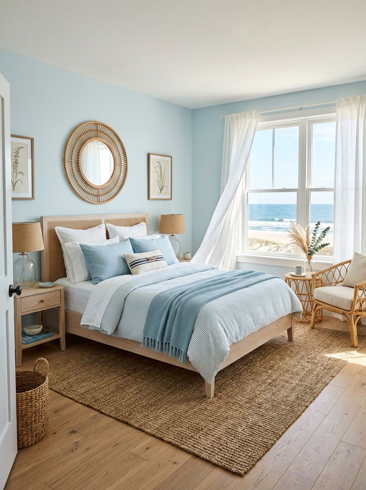 Coastal Ice Blue Bedroom - 30 ice blue bedroom ideas