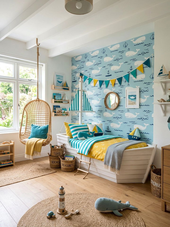Coastal Kids Bedroom - 30 beach house bedroom ideas