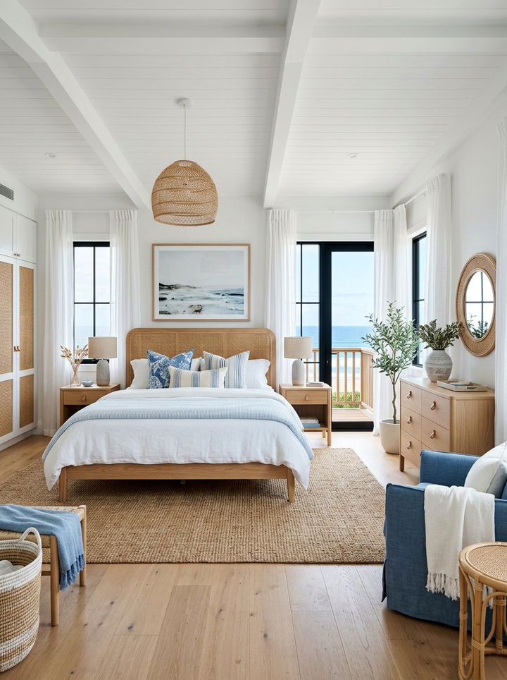 Coastal Master Bedroom - 30 large bedroom ideas