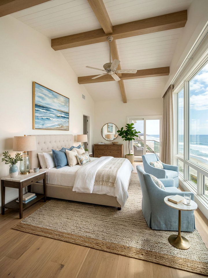Coastal Master Bedroom - 30 beach house bedroom ideas