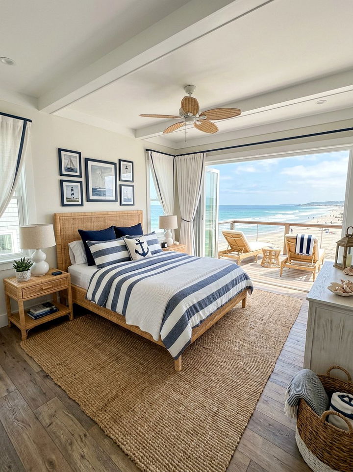 Coastal Navy Bedroom - 30 navy bedroom ideas