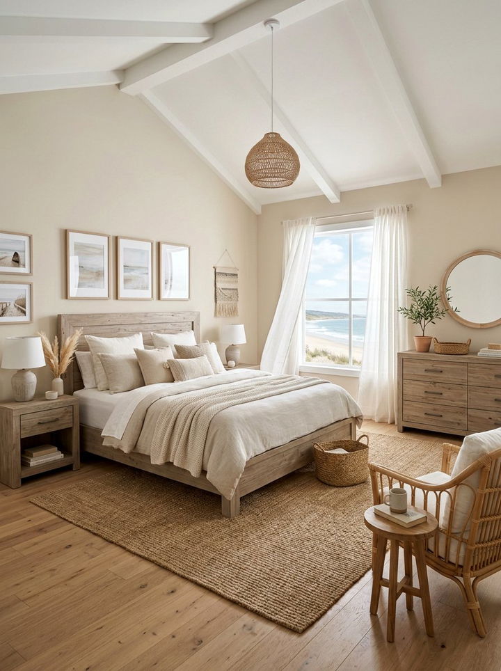 Coastal Neutral Bedroom Vibe - 30 warm neutral bedroom ideas