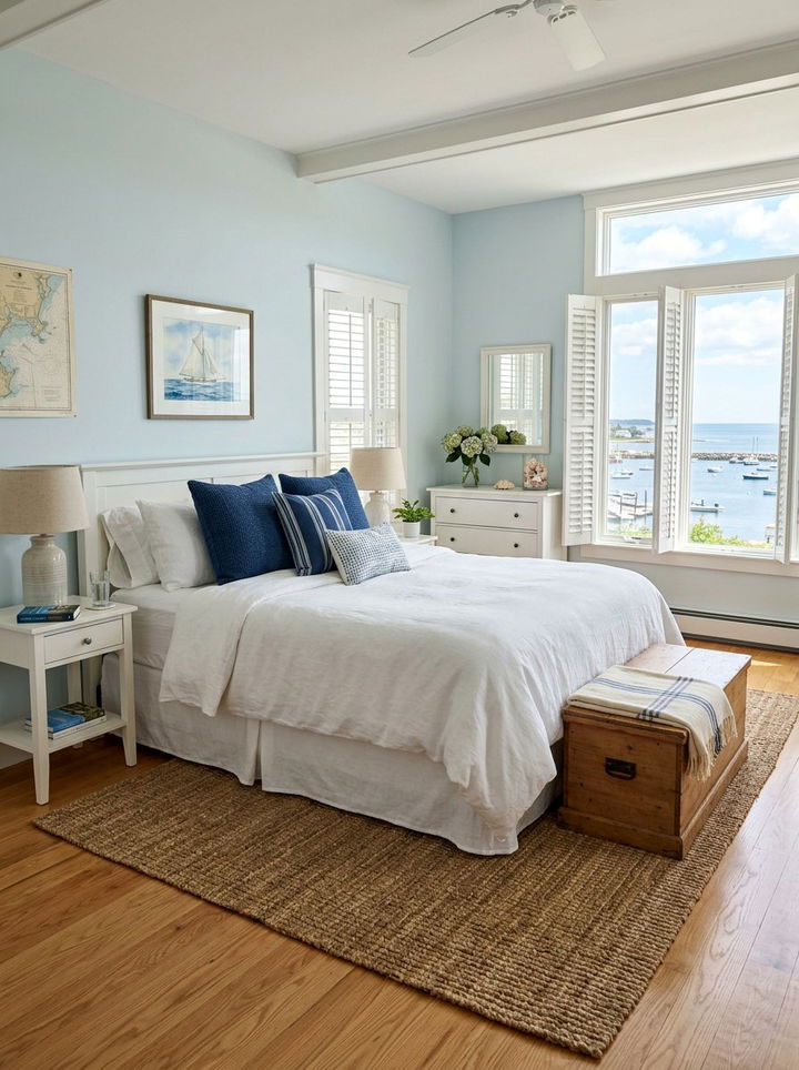 Coastal New England Bedroom - 30 New England bedroom ideas