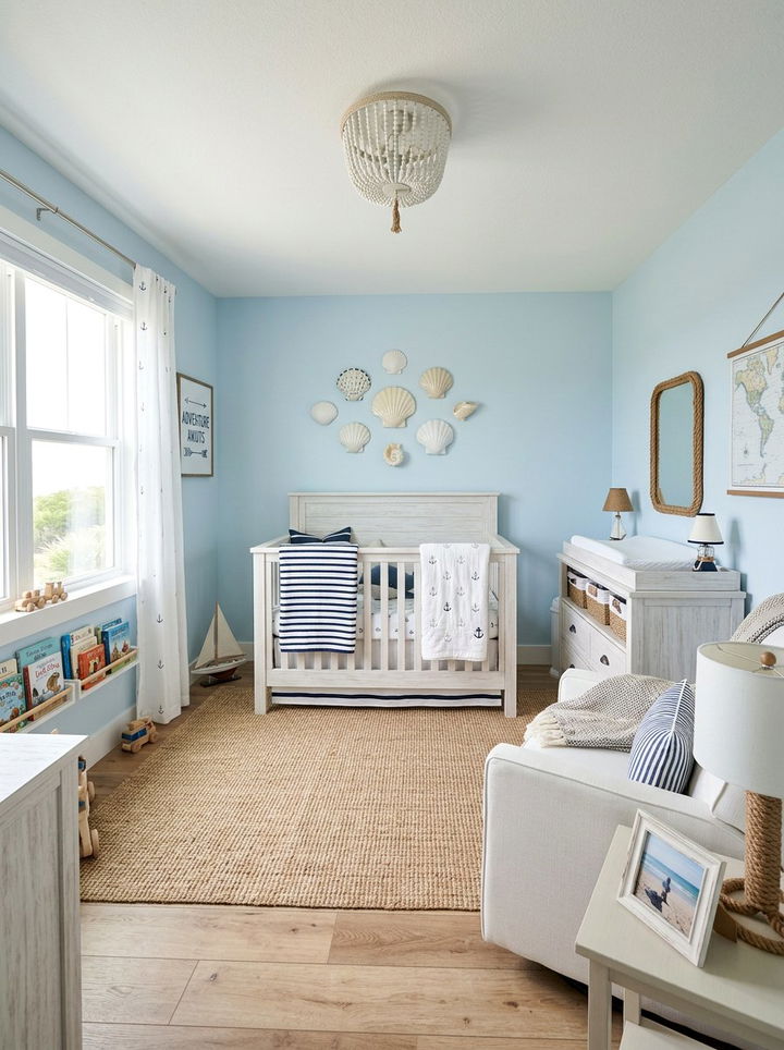 Coastal Nursery - 30 infant bedroom ideas