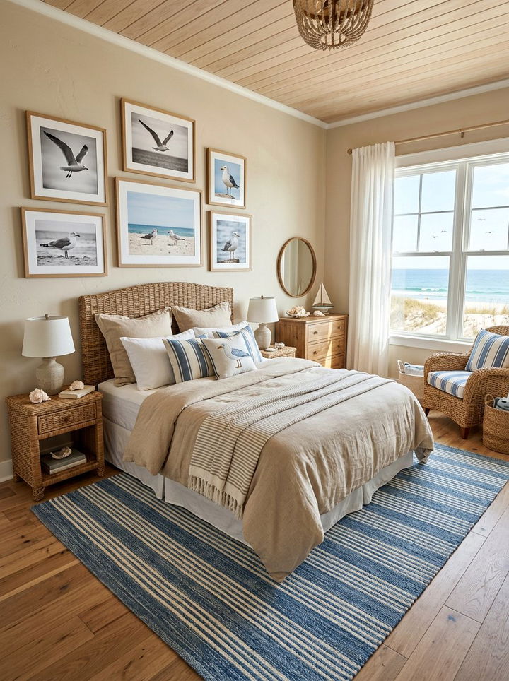 Coastal Seagull Theme - 30 bird bedroom ideas