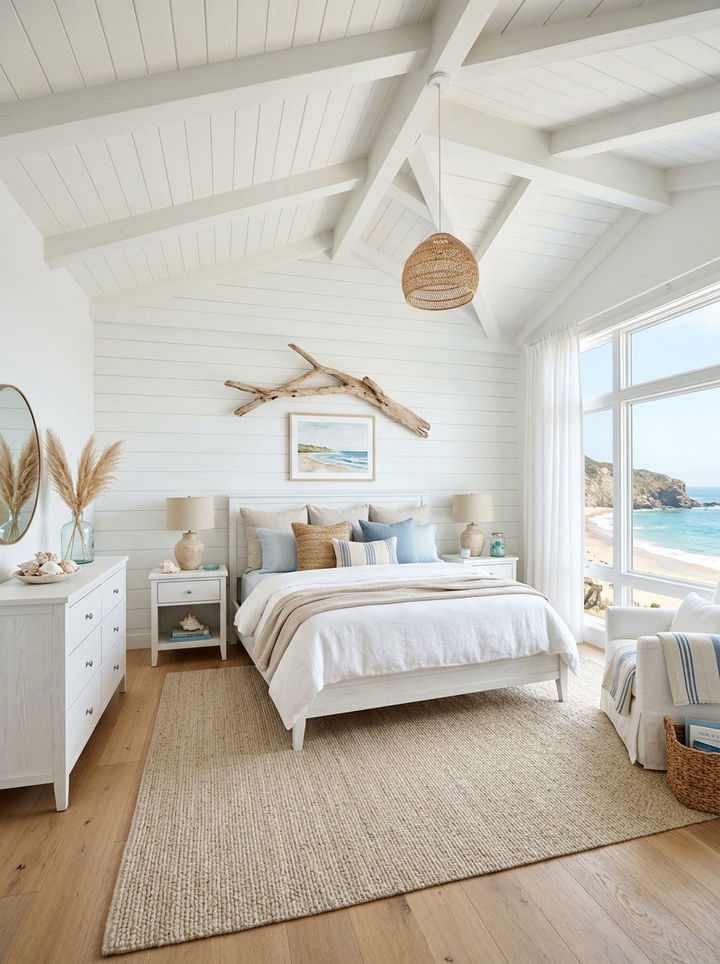 Coastal Style Bedroom - 30 beige and white bedroom ideas