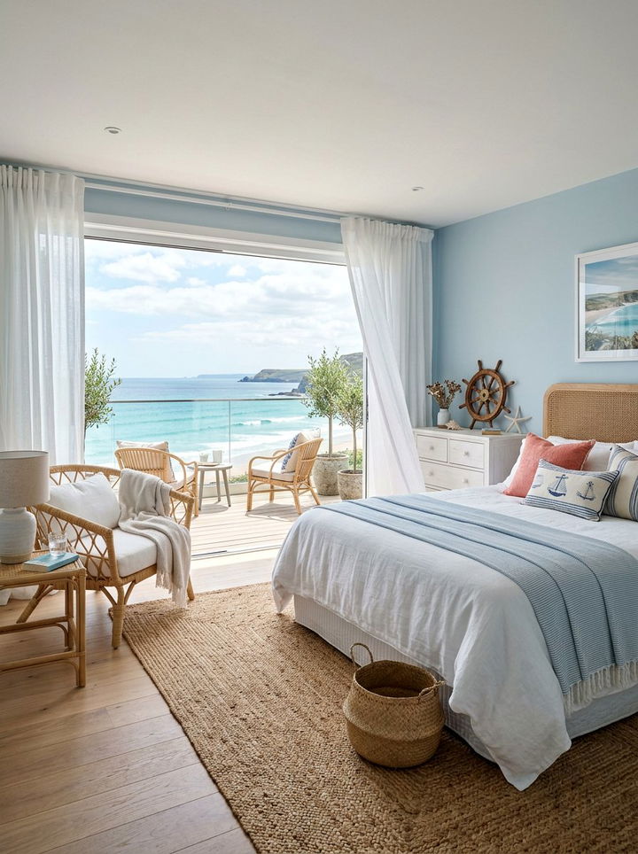 Coastal Style Bedroom - 30 bright bedroom ideas