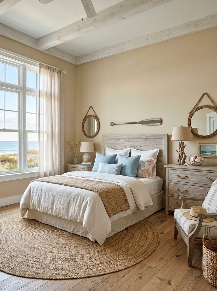 Coastal Tan Bedroom - 30 tan bedroom ideas