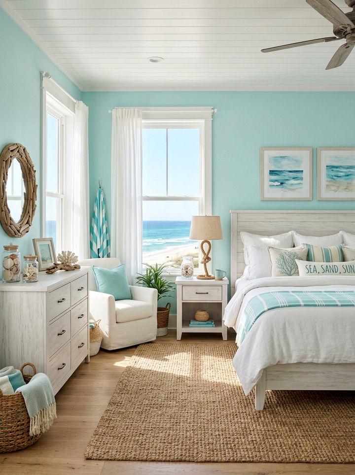 Coastal Teal Bedroom Decor - 30 teal bedroom decor ideas