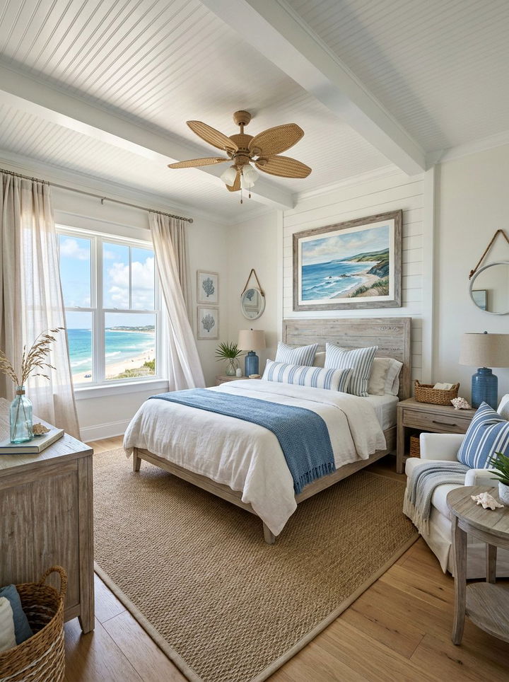 Coastal Theme Bedroom - 30 quick bedroom ideas