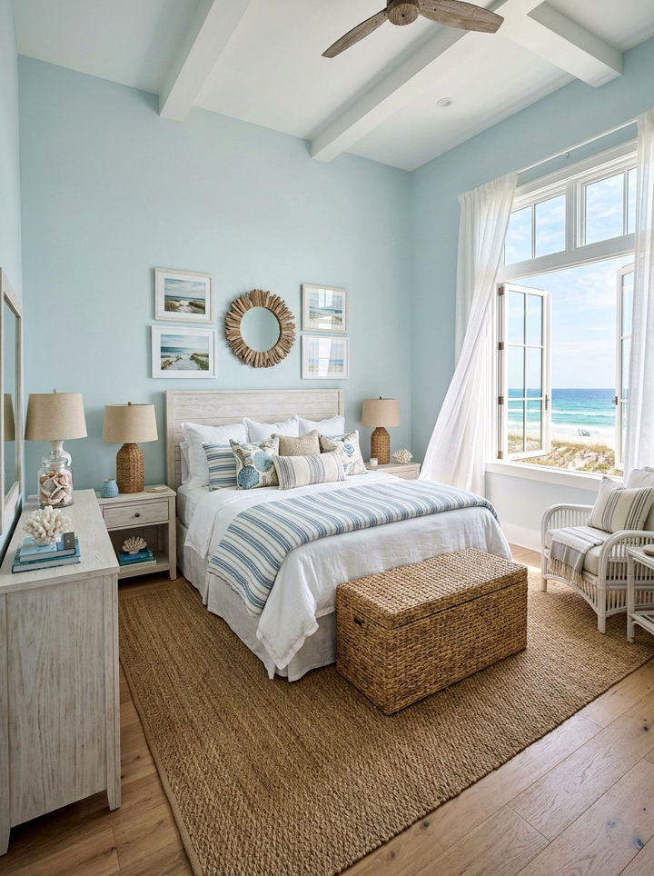 Coastal Theme Decor - 30 romantic bedroom ideas